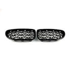 BMW 5 Series F10/F11 2010–2016 Diamond Silver Grille Inserts (black trim) photo 4