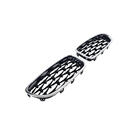 BMW 5 Series F10/F11 2010–2016 Diamond Black Kidney Grilles with Chrome Trim photo 3