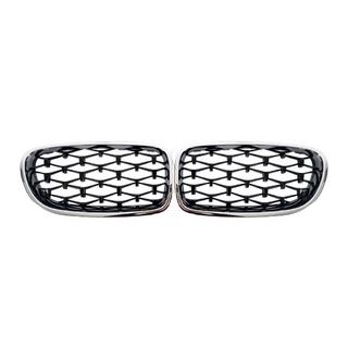 Diamond Black Kidney Grilles with Chrome Trim BMW 5 Series F10/F11 2010–2016 photo 2