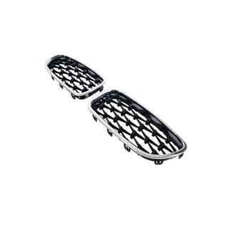 Diamond Black Kidney Grilles with Chrome Trim BMW 5 Series F10/F11 2010–2016 photo 4