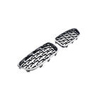 BMW 5 Series F10/F11 2010–2016 Diamond Silver Kidney Grilles (Chrome Trim) photo 3