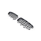 BMW 5 Series F10/F11 2010–2016 Diamond Silver Kidney Grilles (Chrome Trim) photo 4