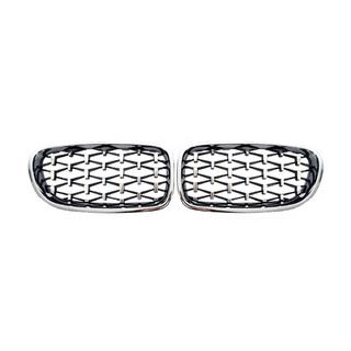 Diamond Silver Kidney Grilles (Chrome Trim) BMW 5 Series F10/F11 2010–2016 photo 2