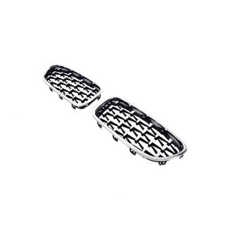 Diamond Silver Kidney Grilles (Chrome Trim) BMW 5 Series F10/F11 2010–2016 photo 4