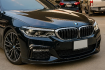 BMW 5 Series G30/G31 2017–2023 Kidneys M-Look (2017-2020, Gloss Black with Chrome Trim) photo 1