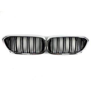 Kidneys M-Look (2017-2020, Gloss Black with Chrome Trim) BMW 5 Series G30/G31 2017–2023 photo 2