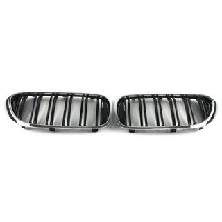Kidneys M-Look (2017-2020, Gloss Black with Chrome Trim) BMW 5 Series G30/G31 2017–2023 photo 4
