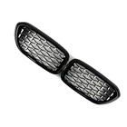 BMW 5 Series G30/G31 2017–2023 Diamond Silver V1 Grille Inserts (2017-2020, black trim) photo 3