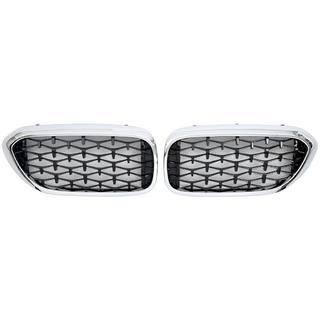 Diamond Black V1 Kidney Grilles (2017-2020, Chrome Trim) BMW 5 Series G30/G31 2017–2023 photo 2