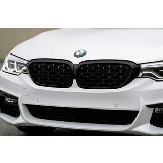 Diamond Black V1 Kidney Grilles (2017-2020, black trim) BMW 5 Series G30/G31 2017–2023 photo 1