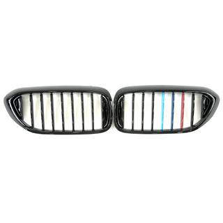 Kidney Grilles 1 Bar (2017-2020, M-Color) BMW 5 Series G30/G31 2017–2023 photo 2