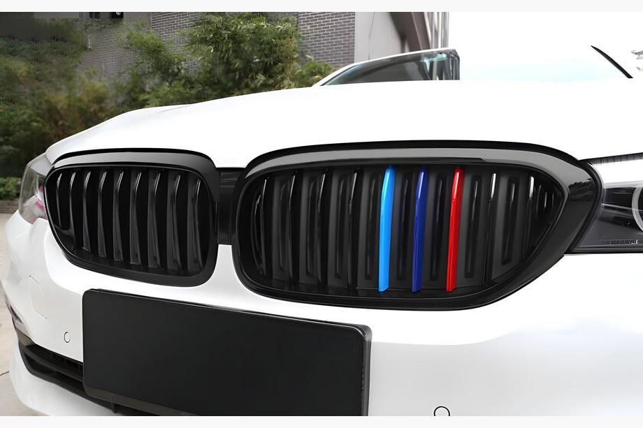 BMW 5 Series G30/G31 2017–2023 Kidney Grilles 1 Bar (2017-2020, M-Color) Image