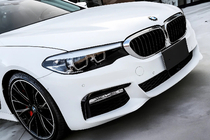 BMW 5 Series G30/G31 2017–2023 Kidney Grilles 1 Bar (2017-2020, Gloss Black with Chrome Trim) photo 1