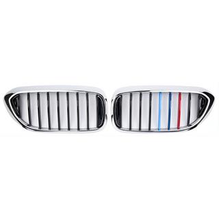 Kidney Grilles 1 Bar (2017-2020, M-Color with Chrome Trim) BMW 5 Series G30/G31 2017–2023 photo 2