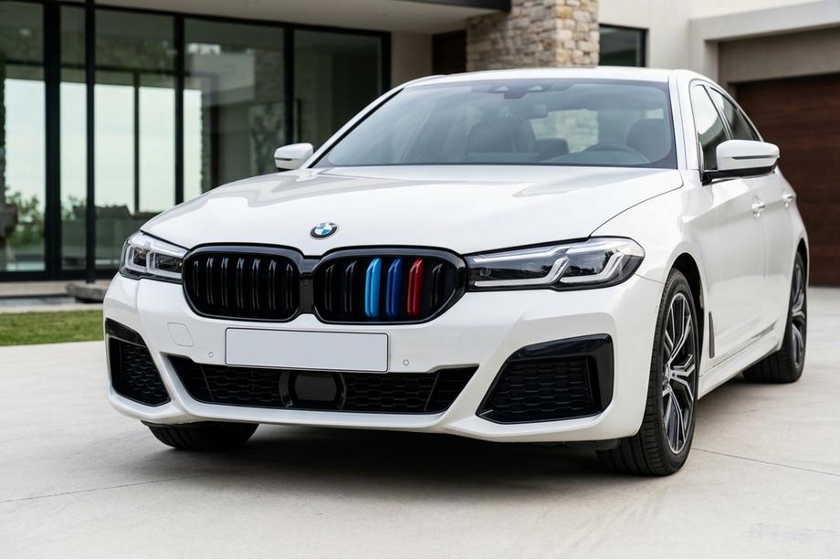 BMW 5 Series G30/G31 2017–2023 M-Look V1 Kidney Grilles (2021+, M-Color) Image