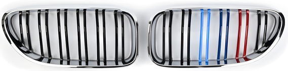 BMW 6 Series F12/F13/F06 2011-2018 Kidneys M-Look (M-Color with Chrome Trim) photo 2