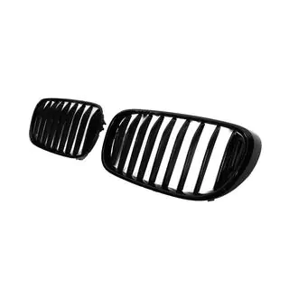 Kidney Grilles 1 Bar (2016-2019, Gloss Black) BMW 7 Series G11/G12 2015-2022 photo 4