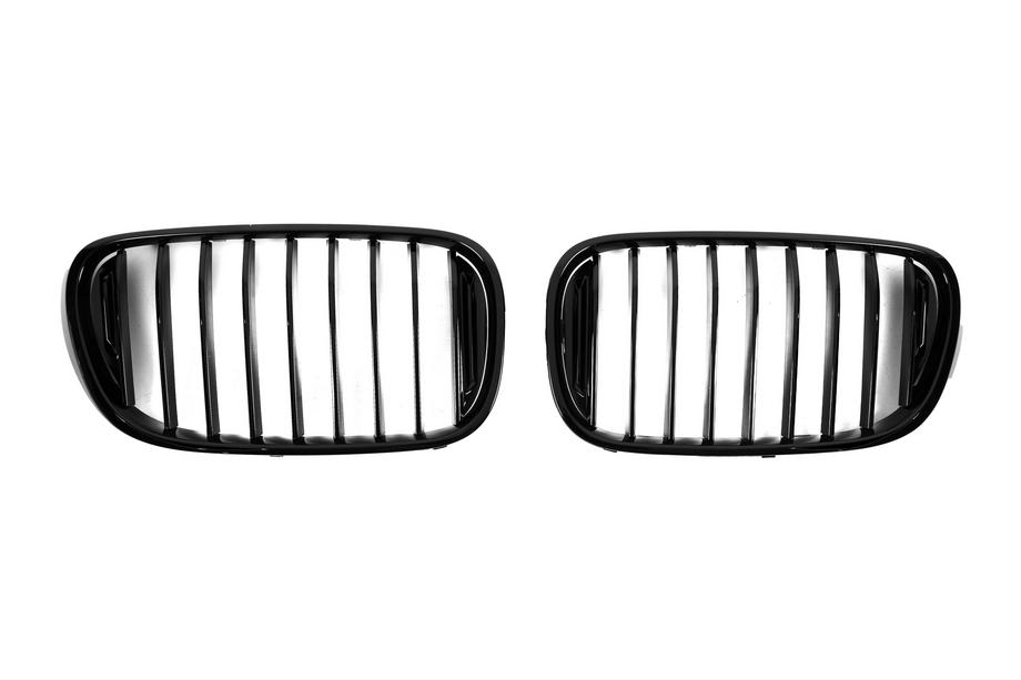 BMW 7 Series G11/G12 2015-2022 Kidney Grilles 1 Bar (2016-2019, Gloss Black) Photo 3