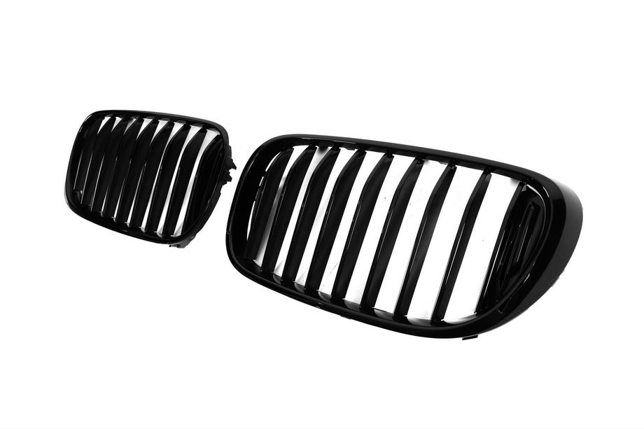 BMW 7 Series G11/G12 2015-2022 Kidney Grilles 1 Bar (2016-2019, Gloss Black) Photo 4