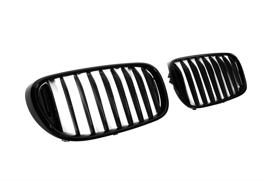 BMW 7 Series G11/G12 2015-2022 Kidney Grilles 1 Bar (2016-2019, Gloss Black) Photo 5