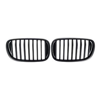 Kidney Grilles 1 Bar (2016-2019, Black Matte) BMW 7 Series G11/G12 2015-2022 photo 2