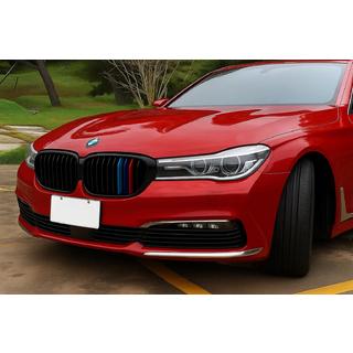 Kidney Grilles 1 Bar (2016-2019, M-Color) BMW 7 Series G11/G12 2015-2022 photo 1
