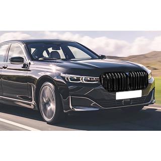 Kidney Grilles 1 Bar (2019-2022, Gloss Black) BMW 7 Series G11/G12 2015-2022 photo 2