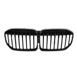 Kidney Grilles 1 Bar (2019-2022, Gloss Black) BMW 7 Series G11/G12 2015-2022 photo 3