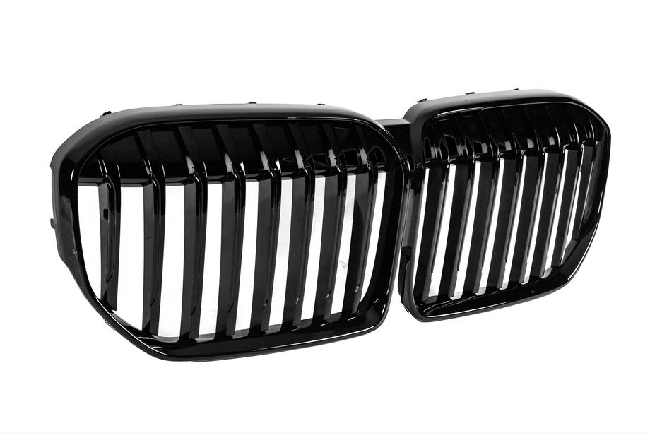 BMW 7 Series G11/G12 2015-2022 Kidney Grilles 1 Bar (2019-2022, Gloss Black) Photo 5