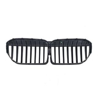 Kidney Grilles 1 Bar (2019-2022, Matte Black) BMW 7 Series G11/G12 2015-2022 photo 4