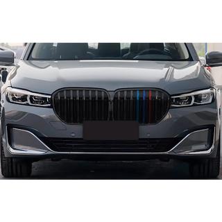 Kidney Grilles 1 Bar (2019-2022, M-Color) BMW 7 Series G11/G12 2015-2022 photo 1