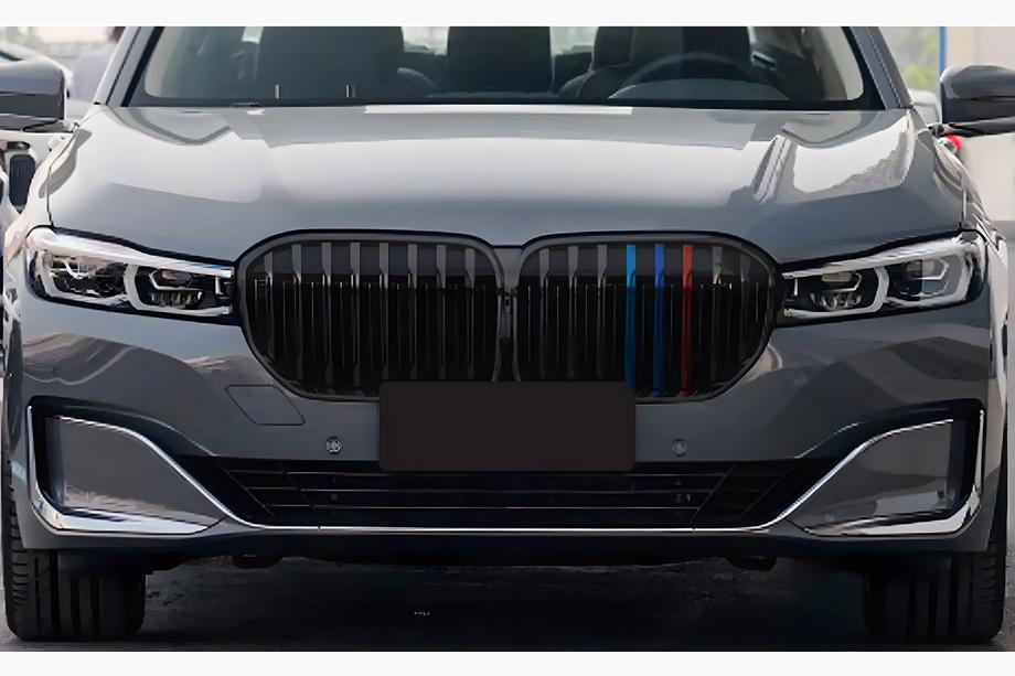 BMW 7 Series G11/G12 2015-2022 Kidney Grilles 1 Bar (2019-2022, M-Color) Image
