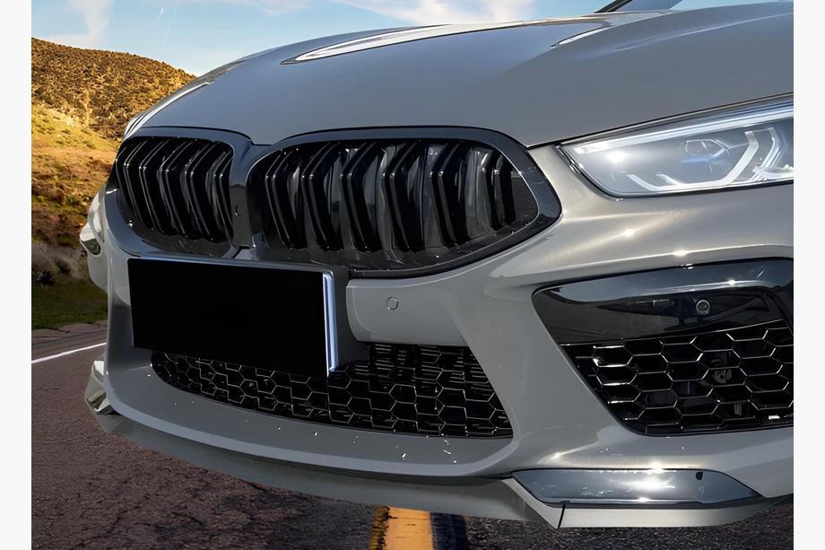BMW 8 Series G14/G15/G16 2018- Kidney Grilles M-Look (2018-2022, Gloss Black) Image