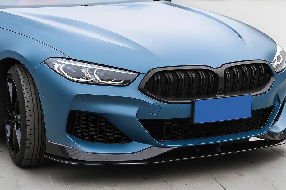 BMW 8 Series G14/G15/G16 2018- Kidneys M-Look (2023+, Black Matte) Image