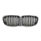 BMW X1 E84 2009-2015 Kidneys M-Look (Gloss Black with Chrome Trim) photo 2