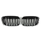 BMW X1 F48 2015-2022 Kidney Grilles M-Look (2015-2019, Gloss Black with Chrome Trim) photo 2