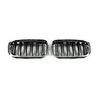 BMW X1 F48 2015-2022 Kidney Grilles M-Look (2015-2019, Gloss Black with Chrome Trim) photo 4