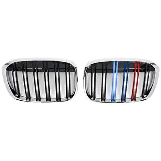 Kidney Grilles M-Look (2015-2019, M-Color with Chrome Trim) photo 2