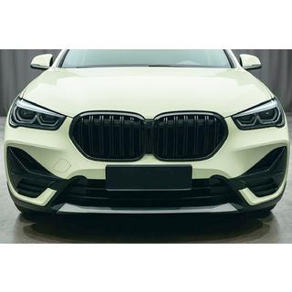 Kidney Grilles M-Look (2020-2022, Gloss Black) BMW X1 F48 2015-2022 photo 1