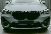 BMW X1 F48 2015-2022 Kidney Grilles M-Look (2020-2022, Black Matte) photo 1