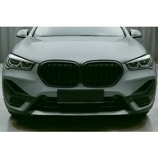 Kidney Grilles M-Look (2020-2022, Black Matte) BMW X1 F48 2015-2022 photo 1