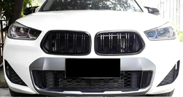 BMW X2 F39 2018-2023 Kidneys M-Look (Gloss Black) photo 1