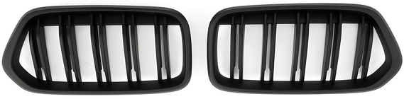 BMW X2 F39 2018-2023 Kidneys M-Look (black matte) photo 2