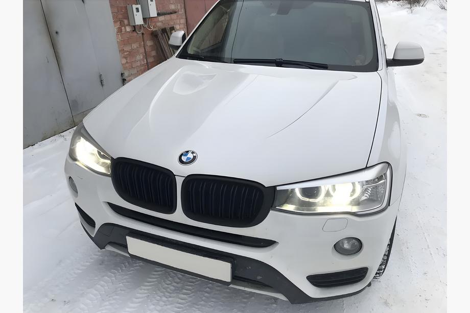 BMW X3 F25 2011-2018 M-Look Kidney Grilles (2014-2018, Matte Black) Image