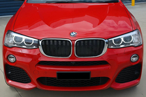 BMW X4 F26 2014-2018 Kidneys M-Look (Gloss Black with Chrome Trim) photo 1
