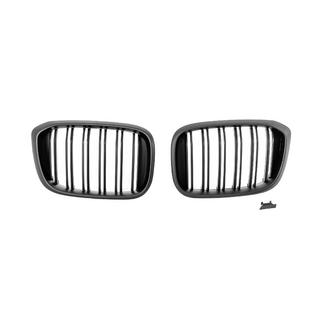 Kidney Grilles M-Look (2018-2021, Matte Black) BMW X3 G01 2018- photo 2