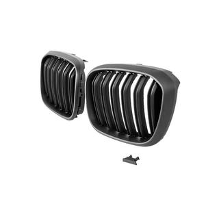 Kidney Grilles M-Look (2018-2021, Matte Black) BMW X3 G01 2018- photo 3