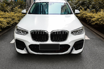BMW X3 G01 2018- Kidney Grilles M-Look (2018-2021, Gloss Black with Chrome Trim) photo 1