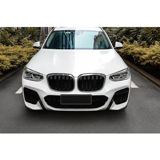 Kidney Grilles M-Look (2018-2021, Gloss Black with Chrome Trim) BMW X3 G01 2018- photo 1