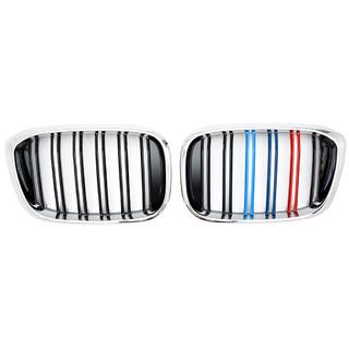 Kidney Grilles M-Look (2018-2021, M-Color with Chrome Trim) photo 2